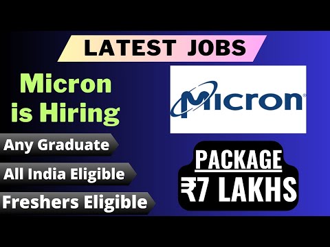 Micron is Hiring | PACKAGE ₹7 LAKHS | Freshers Eligible | Any Graduate | Latest Jobs 2024