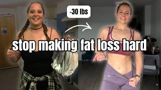 5 habits that make losing fat WAY easier | weight loss tips