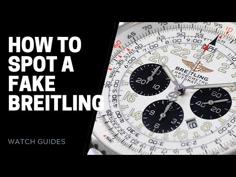 Part of a video titled How to Spot a Fake Breitling Watch | SwissWatchExpo - YouTube