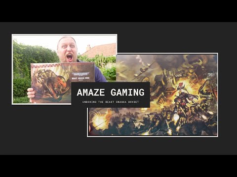 Unboxing Ork Beast Snagga army set - with my family