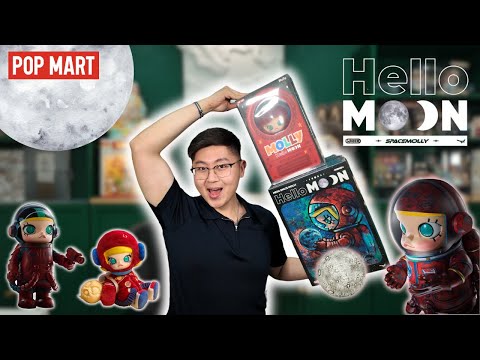 LIMITED EDITION! 😱 Mega Space Molly 400% Hello Moon + Action Figure 1/8 Unboxing & Review 🌕