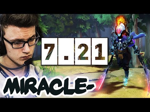 Miracle- FIRST GAME ON NEW 7.21 Patch - PA = STILL BROKEN?! Dota 2 Gameplay