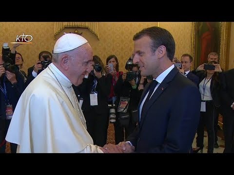 Audience du Pape François au Président de la République française Emmanuel Macron