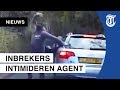 Politievrouw filmt bloedstollende achtervolging