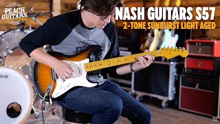 Video thumbnail for No Talking...Just Tones | Nash Guitars - S57 | 2 Tone Sunburst Light Aged by Peach Guitars