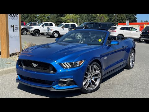 2017 Ford Mustang GT Premium + convertible, Leather,  NAV Review | Island Ford