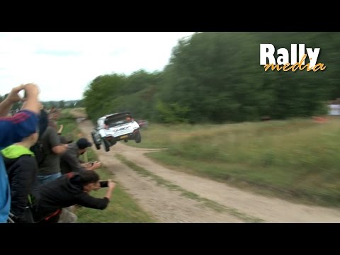 Sick jumps of Tanak and Latvala at WRC Rally Poland 2016!
