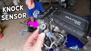 KNOCK SENSOR REPLACEMENT REMOVAL LOCATION 2.4 CHRYSLER 200, RAM PROMASTER CITY, FIAT 500X 500 TORO