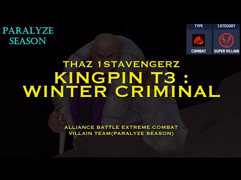 [New ABX] Kingpin T3 : Winter Criminal - Combat Villain team 9.8m+ (Paralyze Season)