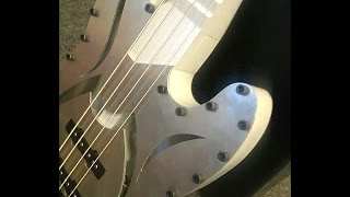 michaels finished cnc Numerical control machined bass guitar