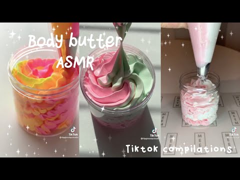 , title : 'Body butter piping ASMR ✨TikTok Compilation✨ - fluffy puffy tok ☁️ -'