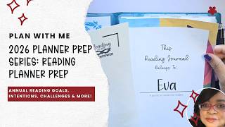 Prepare My 2026 Reading Planner With Me | Annual Reading goals, Challenges, Trackers & More!