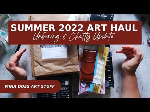 SUMMER 2022 Art Haul - Jackson's - Amazon - Artemiranda - Mina Does Art Stuff