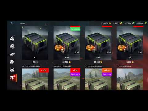 World of Tanks Blitz Bad Company Container Opening x61 (Sorry about late upload)