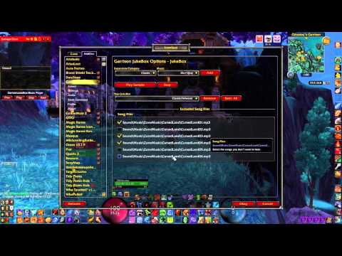 Garrison Jukebox WoW addon (upgraded 1.1.0.1)