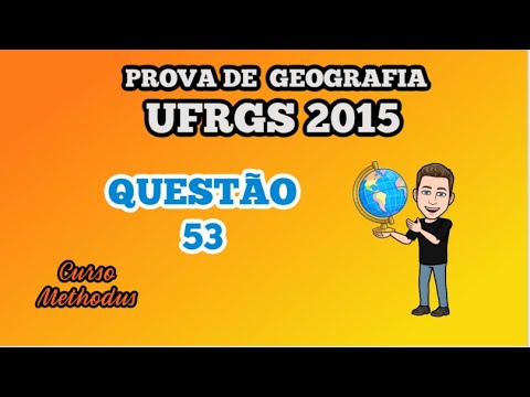 53 of 2015 from the UFRGS Geography test - A boy who lives in a city located on the