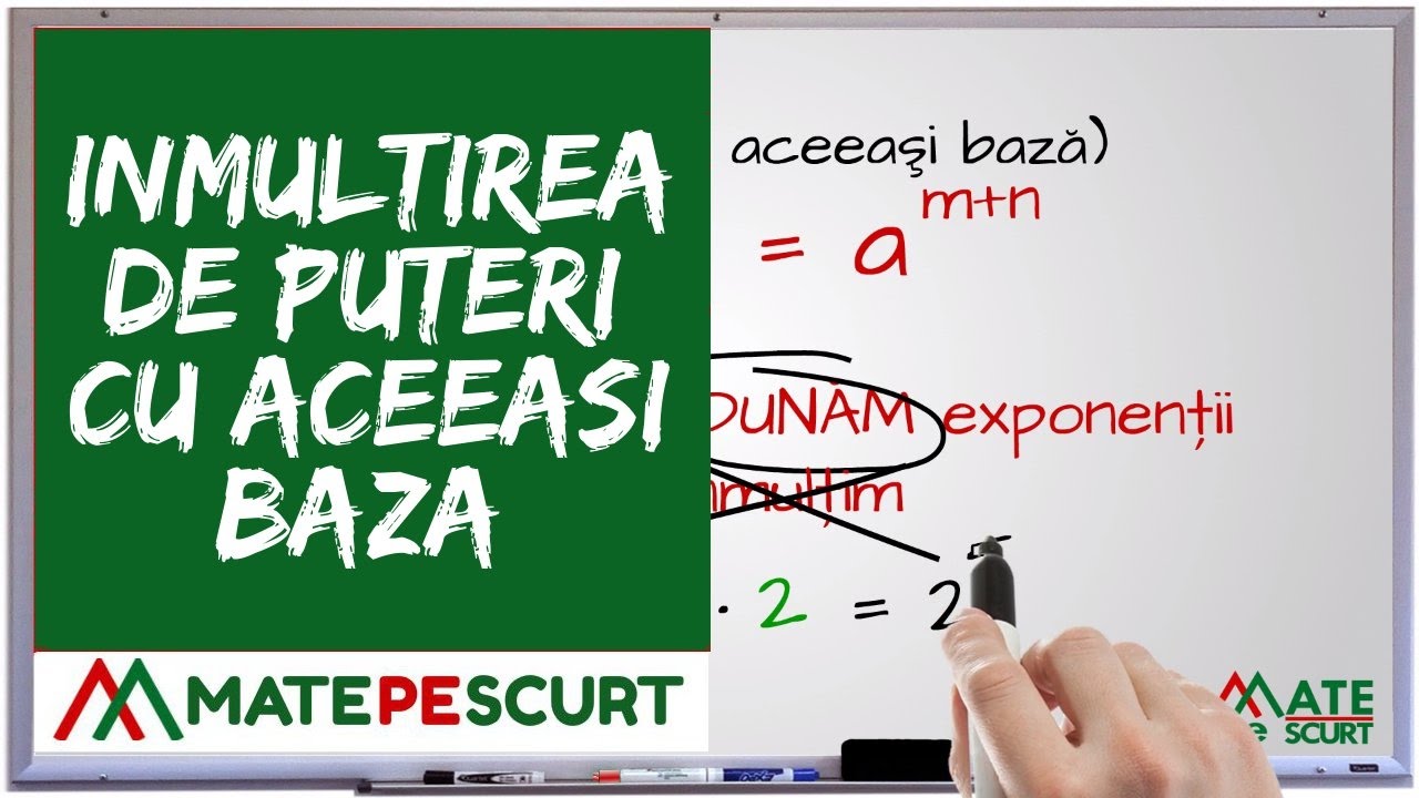 Inmultirea de puteri cu aceeasi baza
