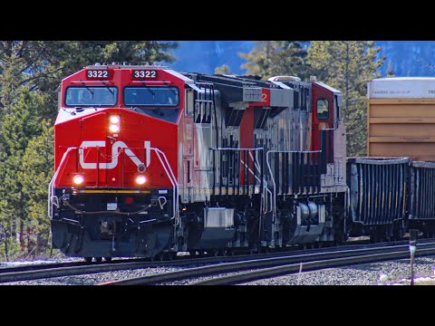 Railfanning CN trains at Jasper Alberta along the Albreda Subdivision.