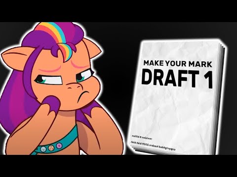 I found the FIRST DRAFT of Make Your Mark