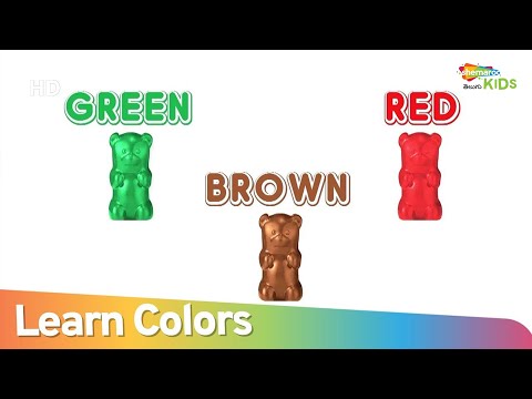 Learn colours with jelly for children - learn colours with fun