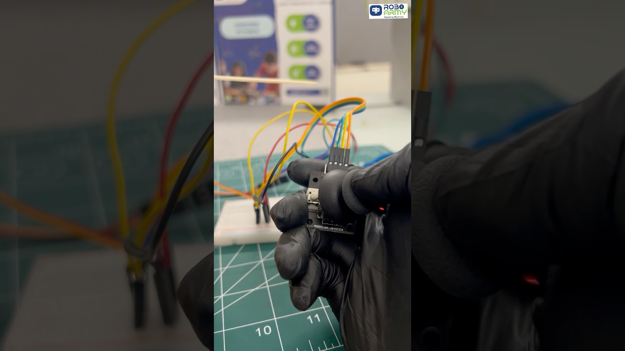 Joystick Controlled Robotic Arm #roboarmy #roboticarm #arduino #arduinoproject #robotics