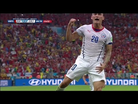 ⚽🇨🇱 Gol Charles Aránguiz - Chile 2-0 España, Mundial Brasil 2014