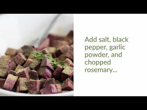 Roasted Purple Sweet Potatoes