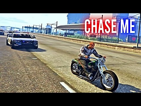 GTA 5 Police Chase Me! Episode 11: Biker Madness - GTA 5 Funny Moments Mods Cheats Evade