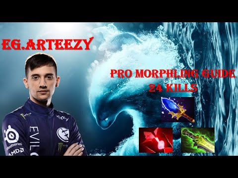 EG.Arteezy - Morphling Pro Guide | 24 Kills in 30 Minutes | 8K MMR (Pro Carry)