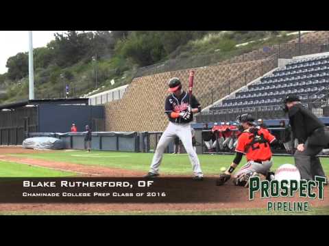 Blake Rutherford Prospect Video, OF, Chaminade College Prep Class of 2016