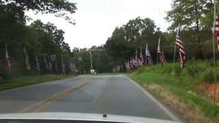 preview picture of video 'Gentry Arkansas Flags for US Marine Cpl. Benjamin Tuttle'