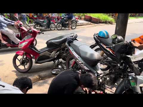 Si50 cho em trai hs up 54zz touring thay đầu lòng lớn in 49cm máy êm xài đỡ bình 100 bữa sau up ate