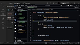Download the video "Mongoose usersModel and usersSchema using Fields with Express: FULL STACK Bikes API - Backend"