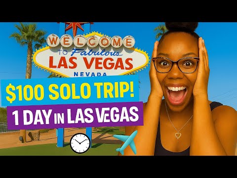 1 Day in Las Vegas for $100! 🎰 Solo Travel Vlog on a Budget