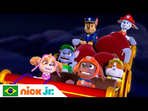 Capa de Patrulha Canina | A Patrulha Canina conserta o trenó do Papai Noel para o Natal! | Nick Jr.