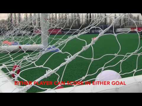 Primary PE lesson ideas for teachers. Hockey - 1 v 1 Playing at Pace