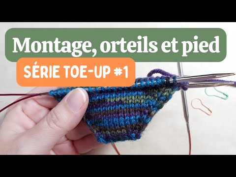Knitting toe-up socks: Judy's magic cast-on, toes and foot