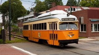 preview picture of video 'HD Watch & Ride Historic Trolleys on the MBTA in Milton, MA'