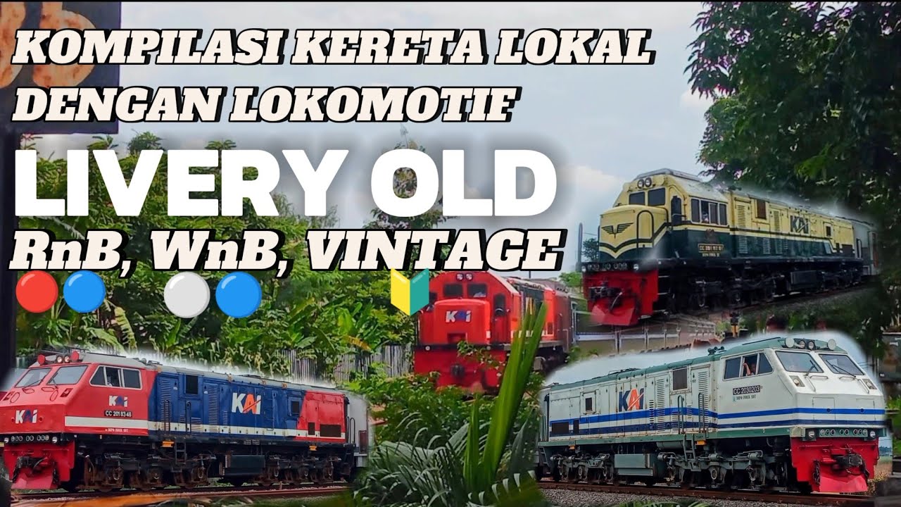 KOMPILASI HUNTING KERETA API DENGAN LOKOMOTIF LIVERY VINTAGE PJKA PERUMKA ‼️🔥#hunting #keretaapi