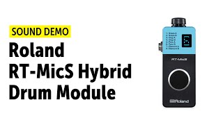 Video thumbnail for Roland RT-MicS Hybrid Drum Module - Sound Demo by Drums Bonedo