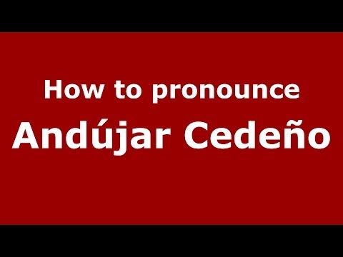 How to pronounce Andújar Cedeño (Dominican Republic) - PronounceNames.com