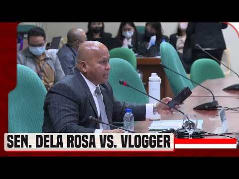 Sen. Dela Rosa, inalmahan ang akusasyon ng isang vlogger