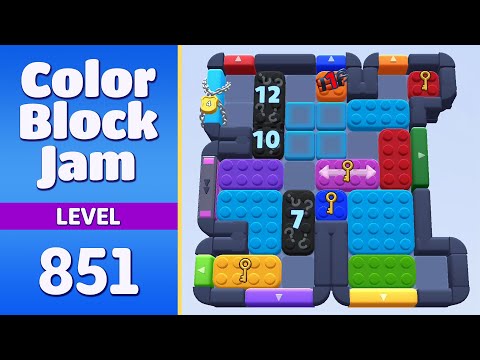 Color Block Jam Level 851 (1748) | Every Puzzle Solved! 🎯