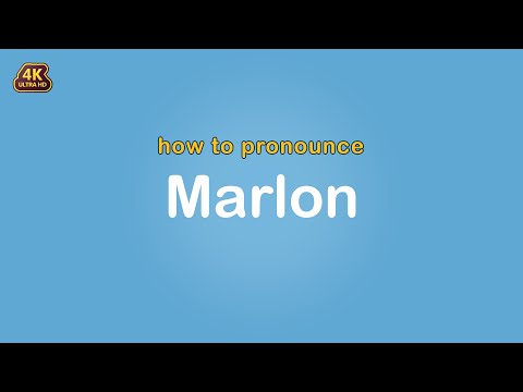how to pronounce Marlon 【Name】