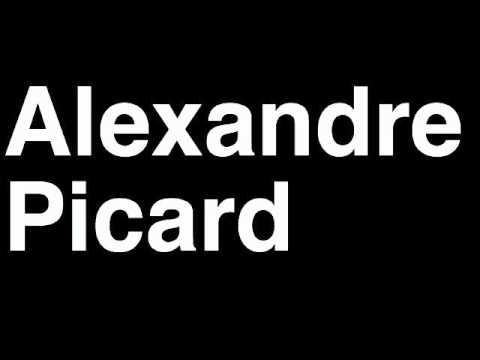 How to Pronounce Alexandre Picard Pittsburgh Penguins NHL Hockey Player Runforthecube