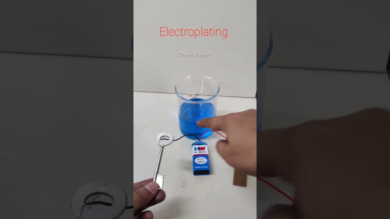 Electroplating of Key| Copper sulphate electrolysis| Chemical Effect of Electric current