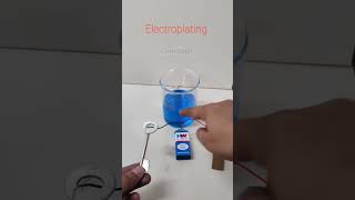 Electroplating of Key| Copper sulphate electrolysis| Chemical Effect of Electric current