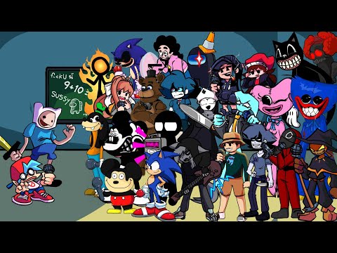 FNF Corrupted hero - But Everyone Sings It 🎤 (Different Characters Sing It)VS Finn pibby fnf