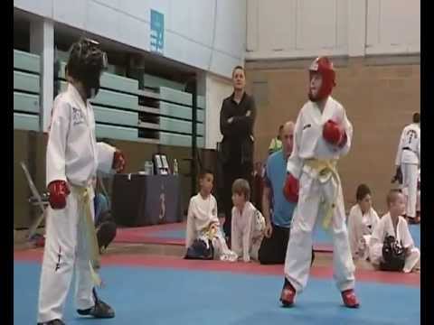 HWA RANG TKD Gregory sparring 3 - sparring UK Open 11/11/12
