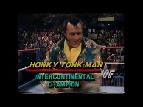George Steele vs Honky Tonk Man   SuperStars Oct 24th, 1987